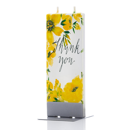 Thank You Yellow Floral Print